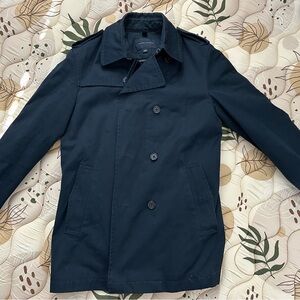 Banana Republic Navy Peacoat Size M - Double-Breasted, Detachable Lining